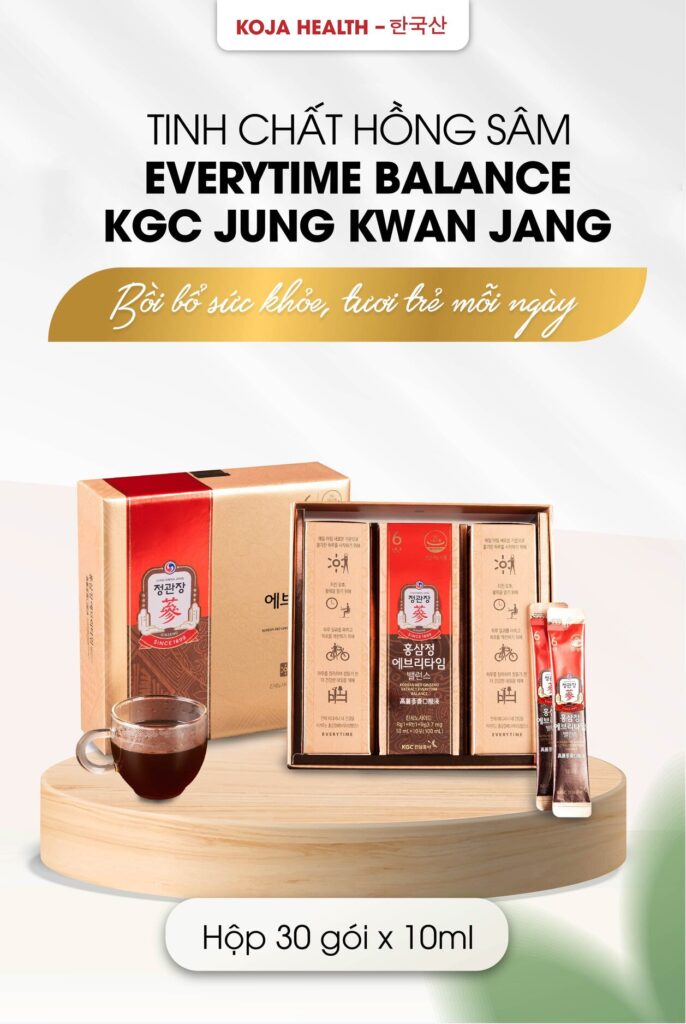 Tinh Chất Hồng Sâm Everytime Balance Kgc Jung Kwan Jang 30 Gói X 10ml
