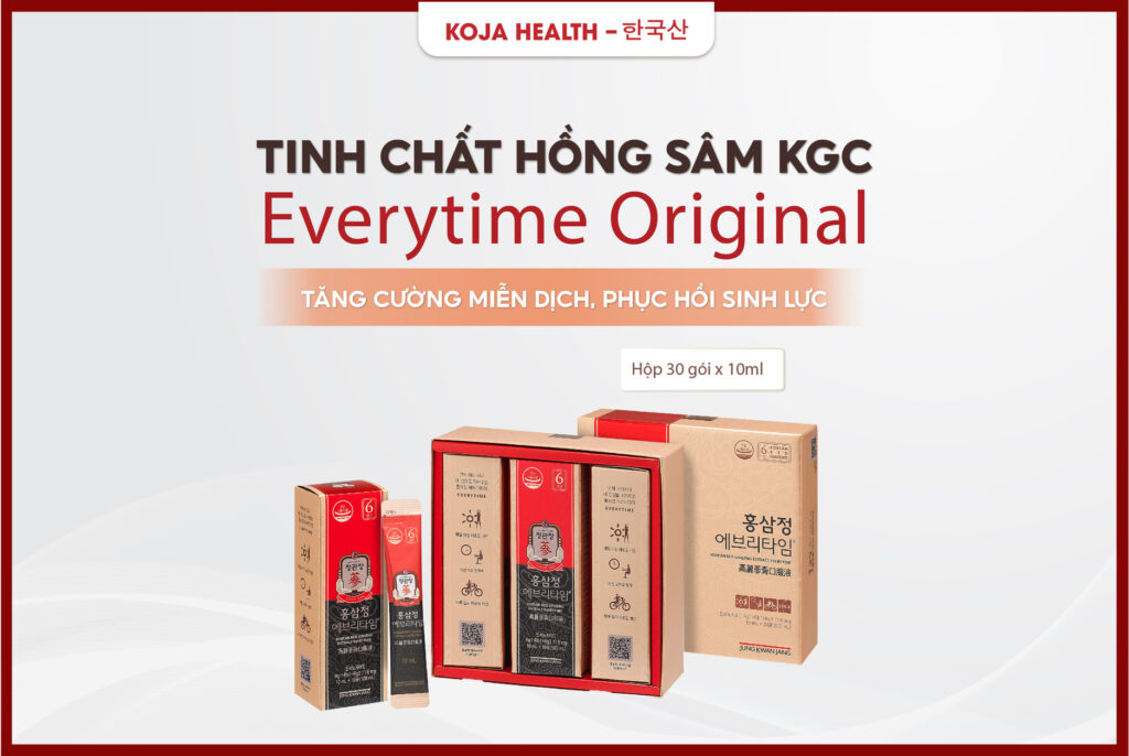 Tinh Chất Hồng Sâm Everytime Original Kgc Jung Kwan Jang 30 Gói X 10ml