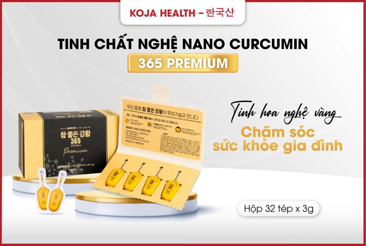 Tinh Chất Nghệ Nano Curcumin 365 Premium 32 Tép X 3g