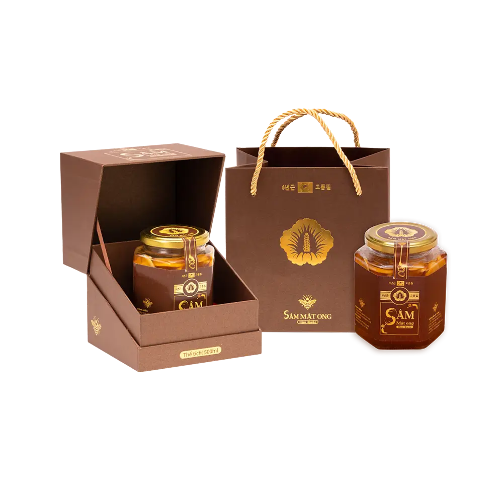 Nhân sâm tươi thái lát ngâm mật ong - 500g