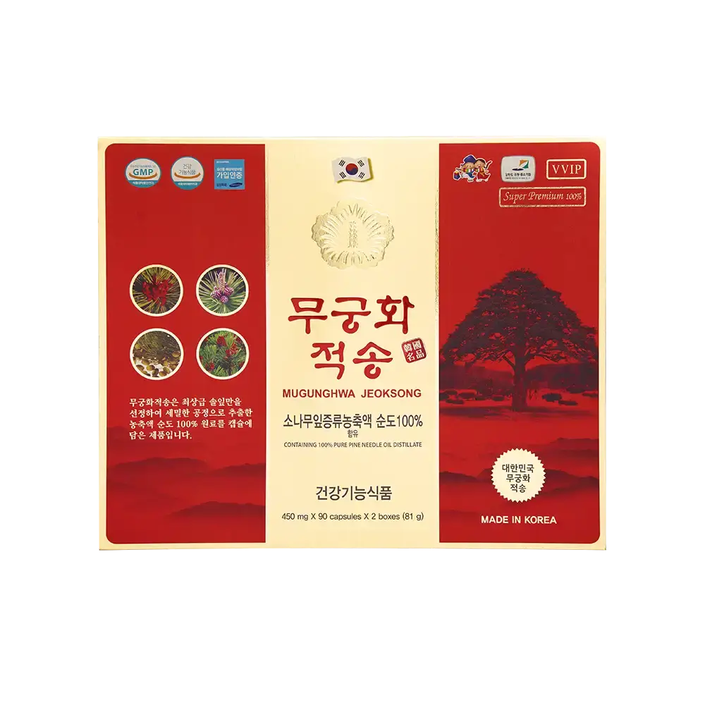 Tinh dầu thông đỏ Mugunghwa Jeoksong cao cấp - 180 viên
