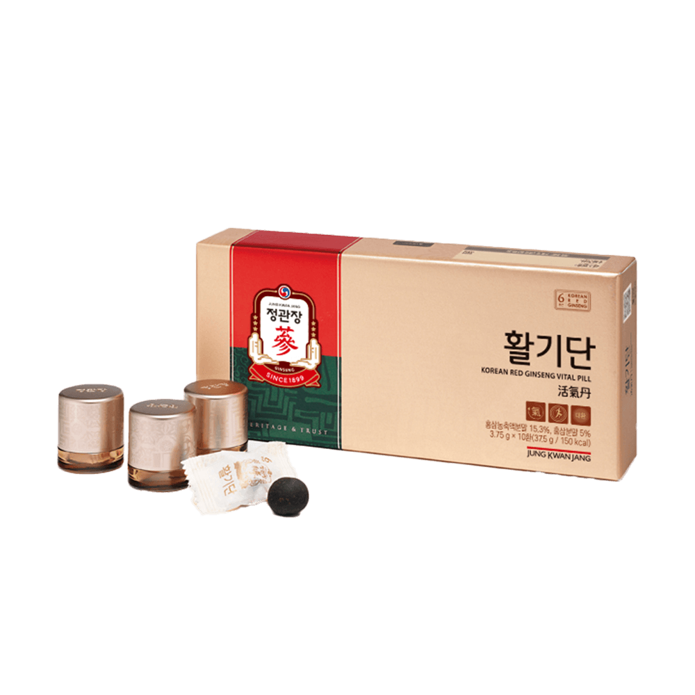 Viên uống hồng sâm Vital Pills (Hwal Gi Dan) KGC Jung Kwan Jang - 10 viên