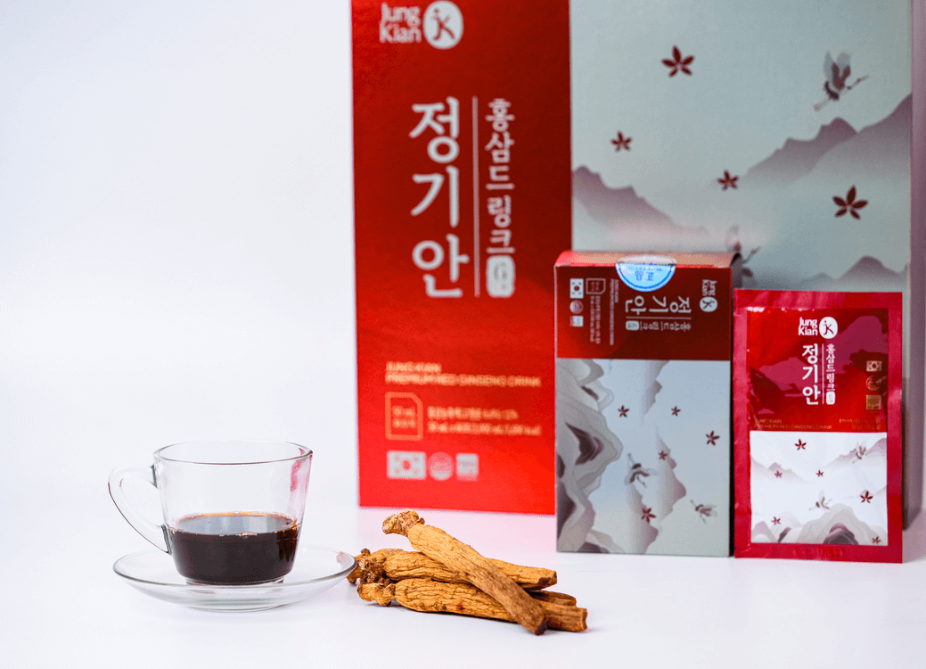 Nước Hồng Sâm Jung Kian Premium Red Ginseng Drink 60 Gói X 50ml