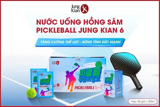 Nước uống hồng sâm Pickleball Jung Kian 6 - Nước uống dành riêng cho người chơi thể thao