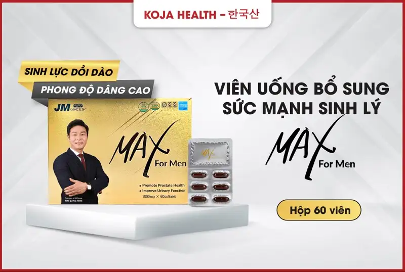 Viên uống bổ sung sức mạnh sinh lý Max For Man