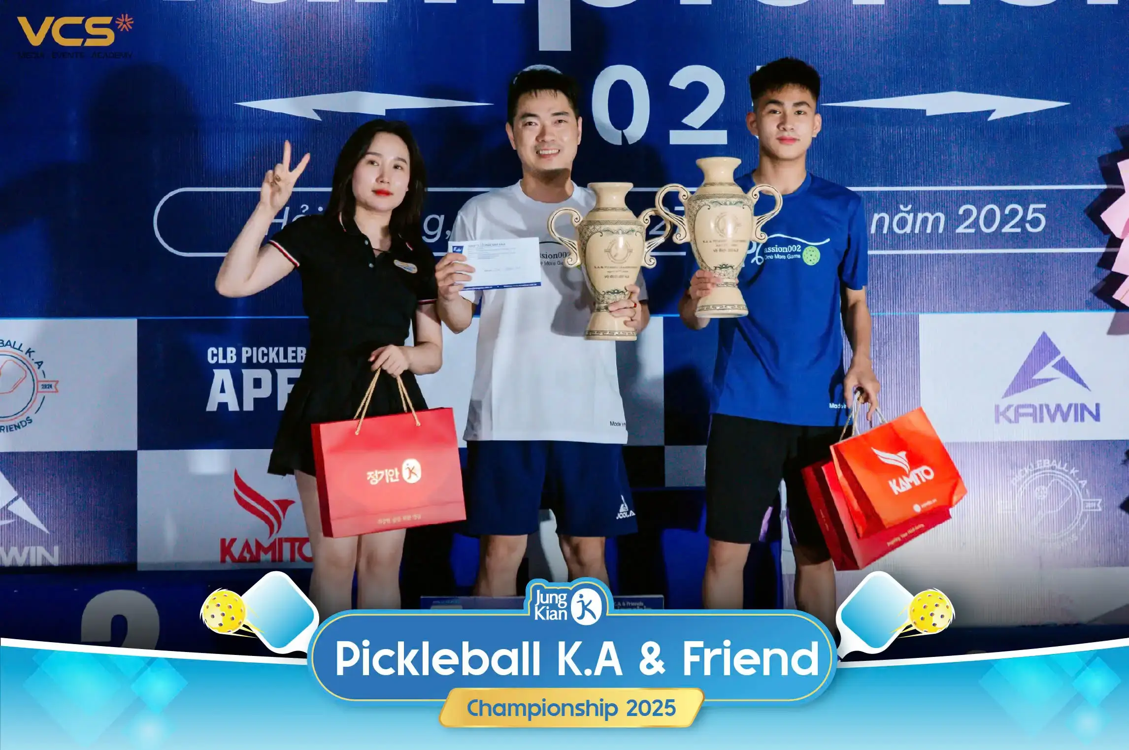 Jung Kian tiếp sức cho các VĐV với Nước uống hồng sâm Pickleball Jung Kian 6